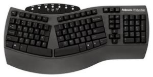 best ergonomic keyboard - Fellowes Microban Split Design Keyboard